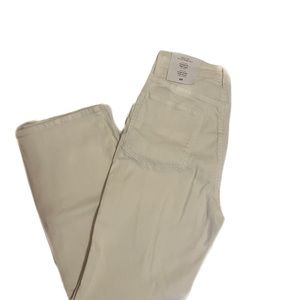 H&M Cream High Waist Straight Fit